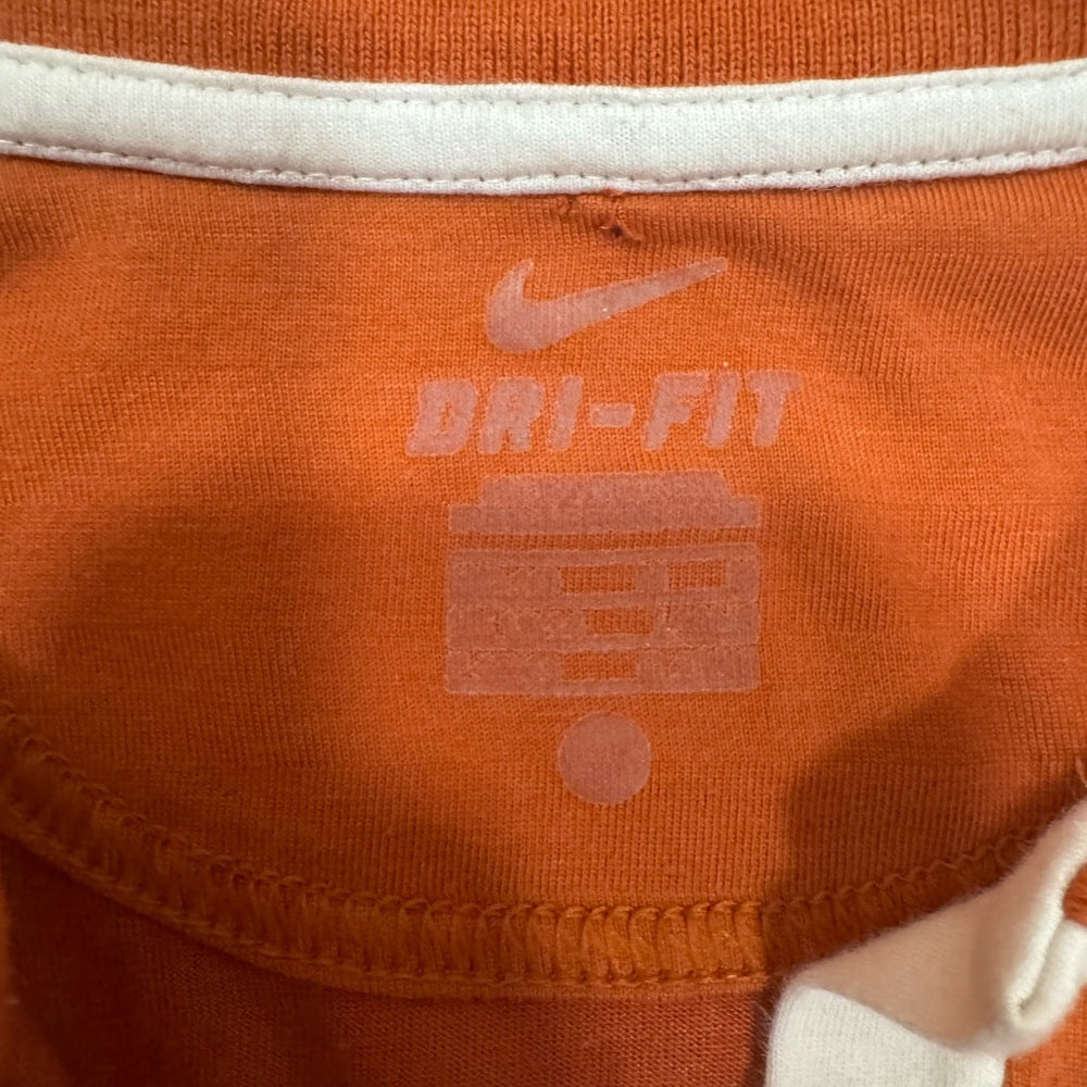 Clean Texas Longhorns Nike Women’s Orange Dri-FIT Golf Polo