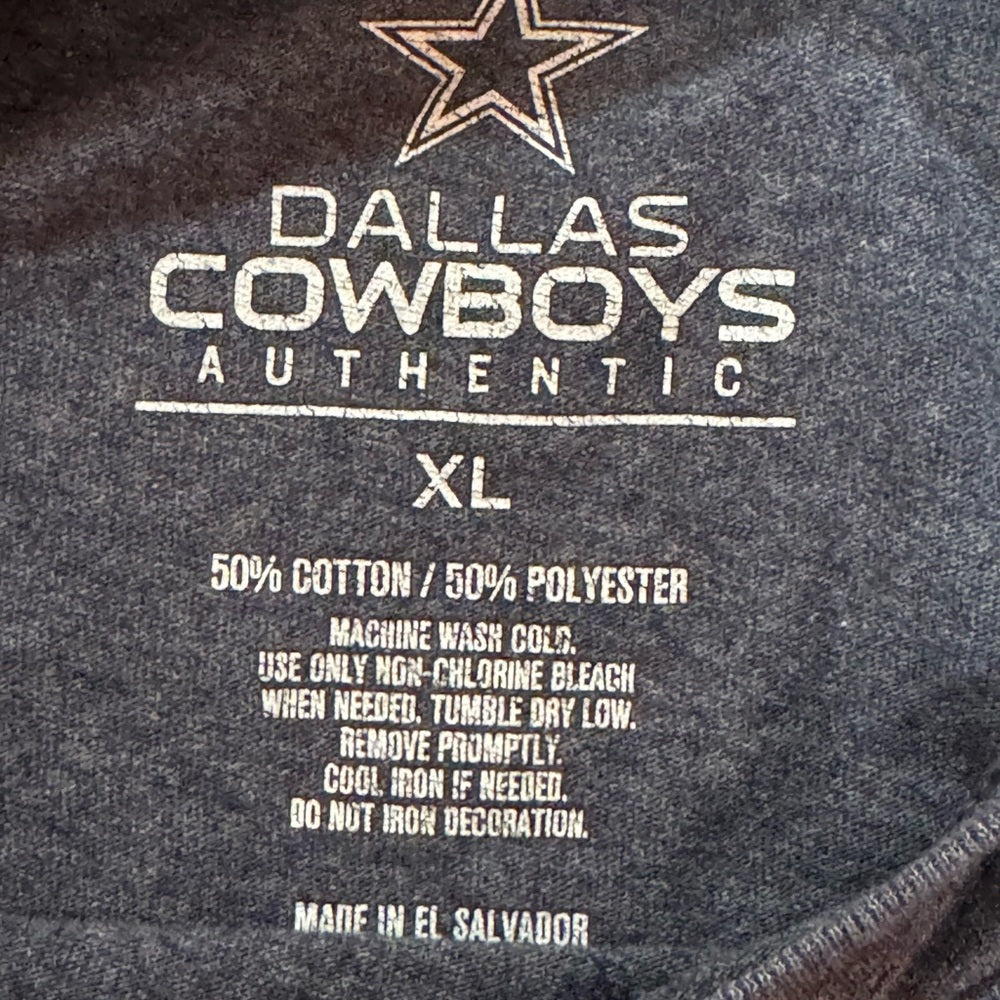 Authentic Dallas Cowboys NFL Blue Short Sleeve Tee