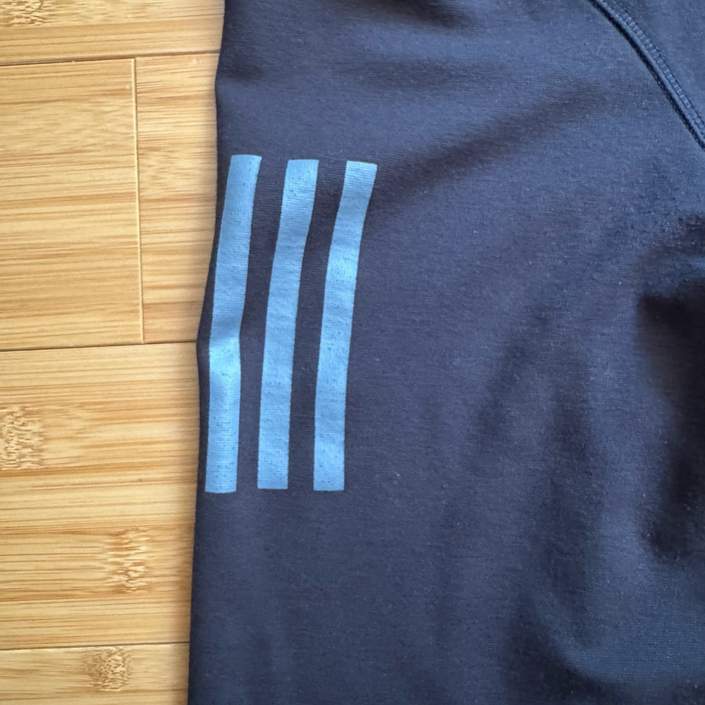 Clean Adidas Golf Classic 3-Stripe 1/4-Zip Performance Pullover XL
