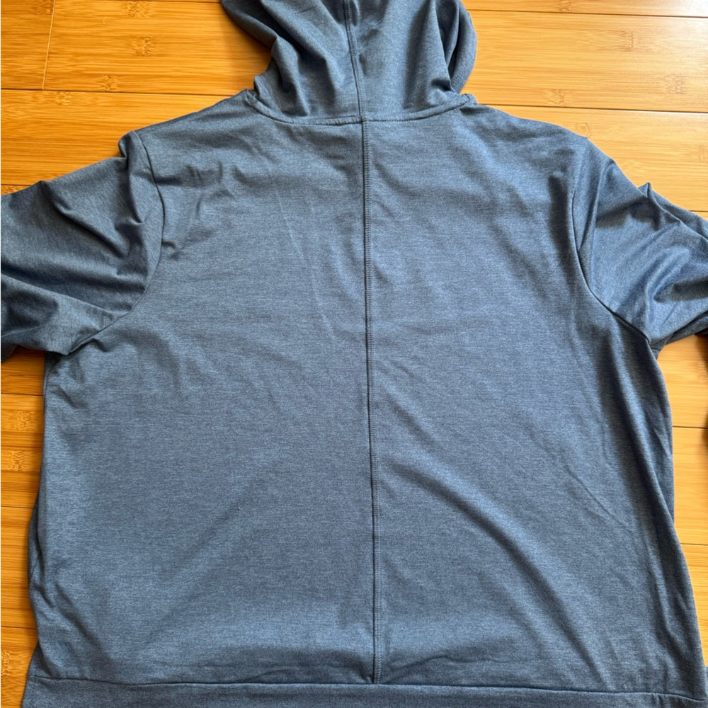 NWT All in Motion Heathered Blue Soft Stretch Hoodie