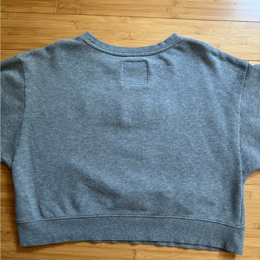 Clean Mossimo Supply Co. Gray and Pink Literally Sweatshirt