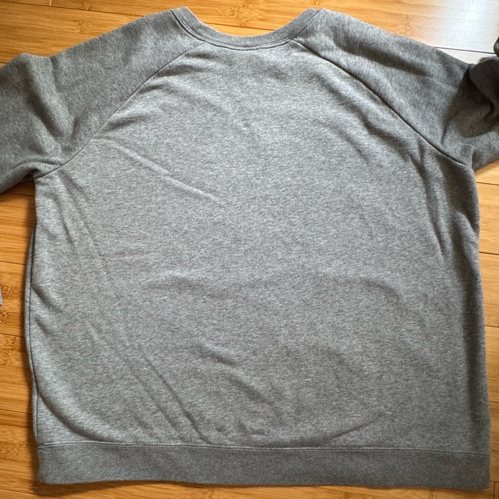 Clean Classic Nike Women’s Crewneck Sweater in Gray and Black