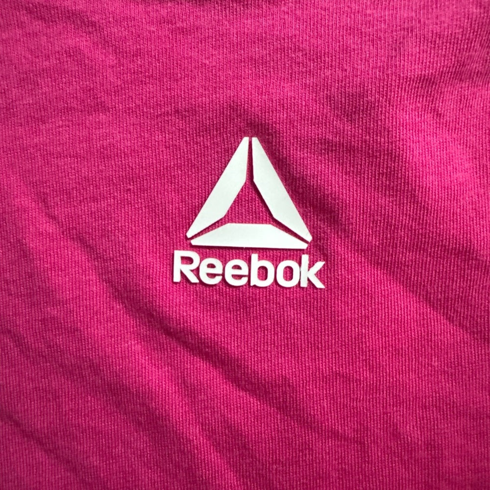 Clean Classic Reebok Women's Pink Activewear Short Sleeve Tee Size M