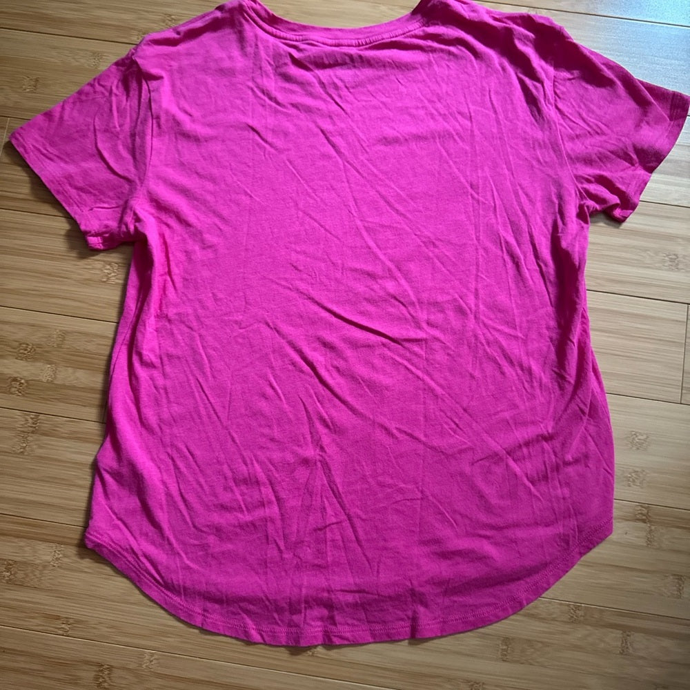 Clean Classic Reebok Women's Pink Activewear Short Sleeve Tee Size M