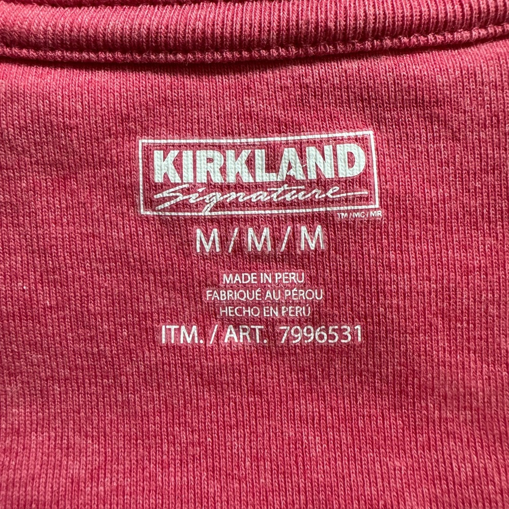 Clean Classic Kirkland Signature Pink Short Sleeve V-Neck Tee
