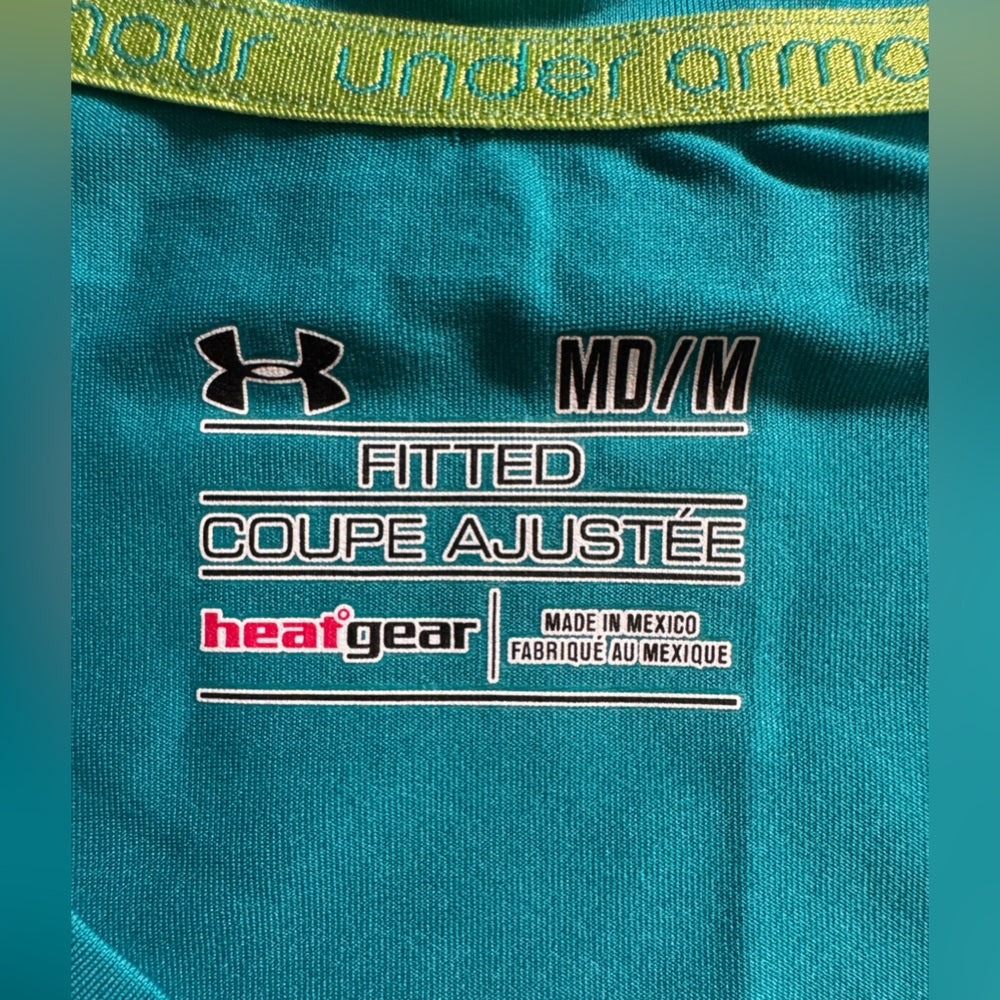 Classic Under Armour Women's Teal Short Sleeve Tee Clean Size M