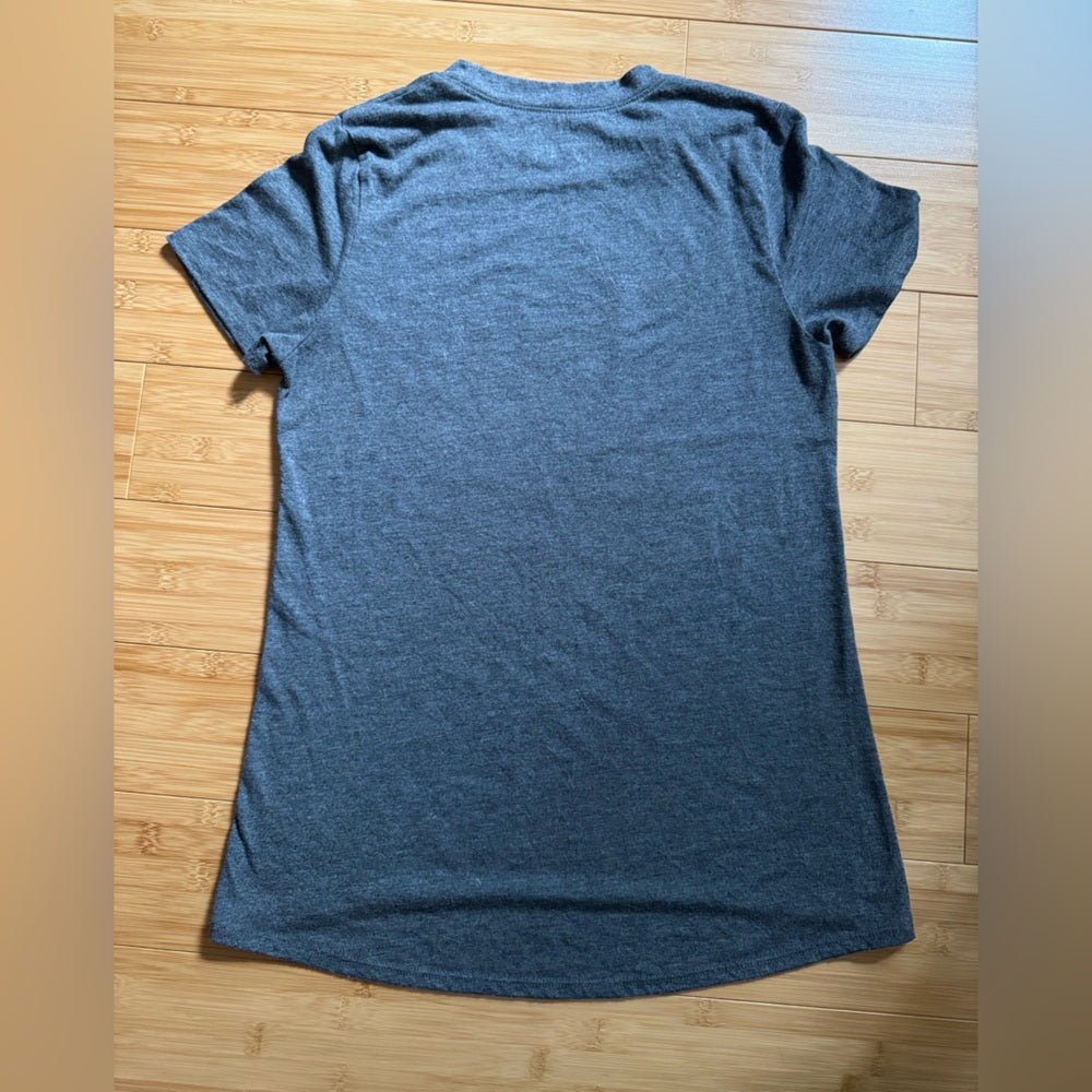 Clean Vintage Dark Gray Harry Potter Hogwarts Tee Shirt Size S