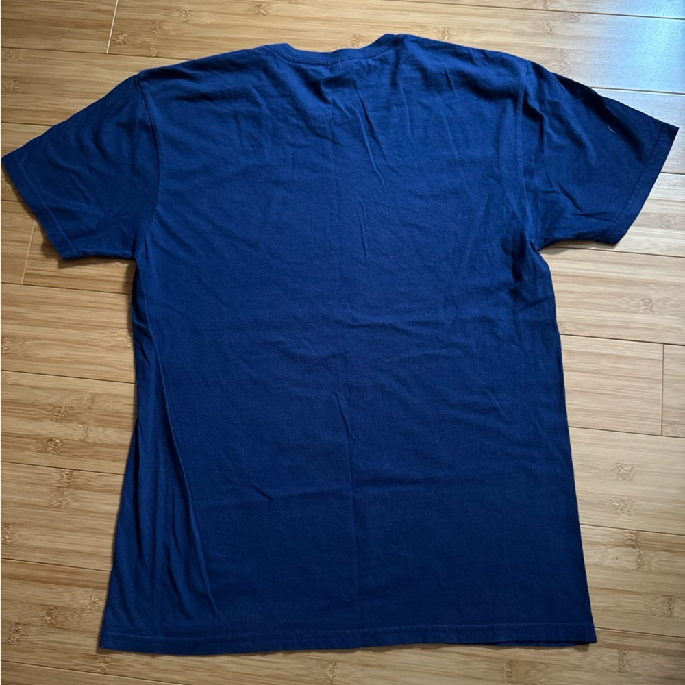 Clean Unique Disney Navy with Neon Mickey Logo T-Shirt Size M