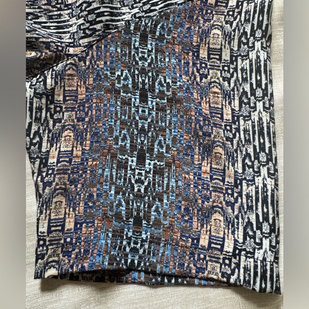 Beautiful Like New Bassiri Limited Collection Men's Abstract Geometric Shirt - L