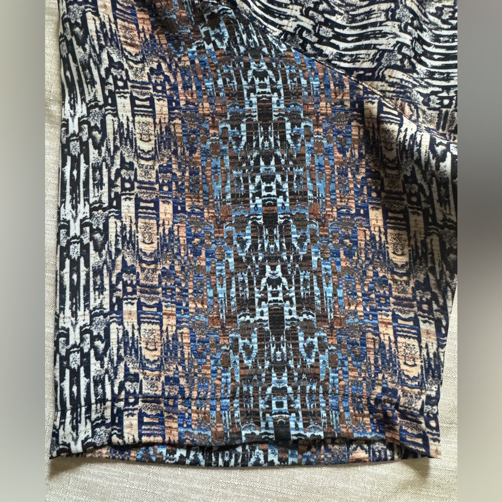Beautiful Like New Bassiri Limited Collection Men's Abstract Geometric Shirt - L
