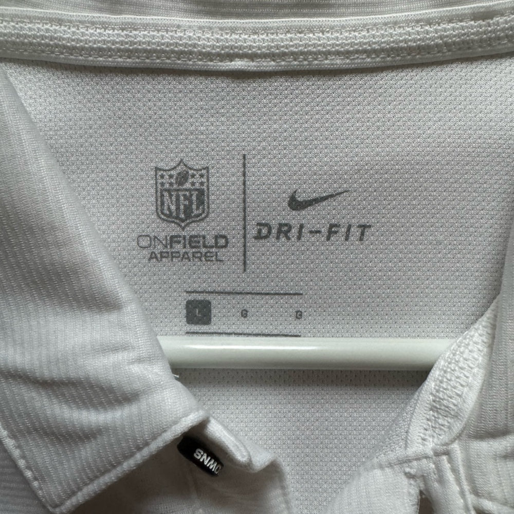NWOT NFL On-Field Cleveland Browns Nike White Dri-Fit Polo Shirt