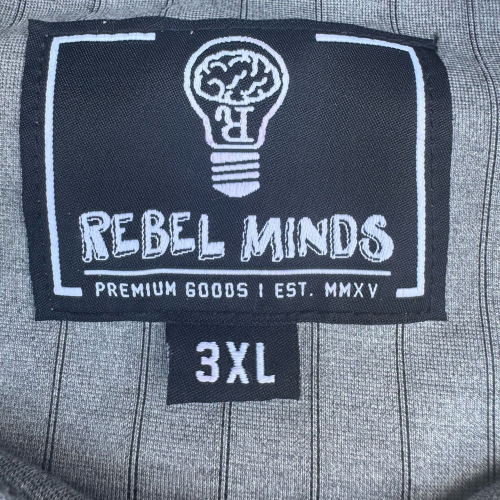 Clean NWOT Men's Rebel Minds Stylish Gray Performance Jacket