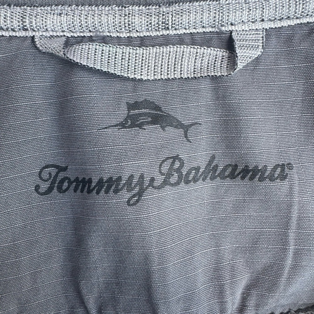 Clean Tommy Bahama Gray 1/4 Zip-Up Sweater Size XXL