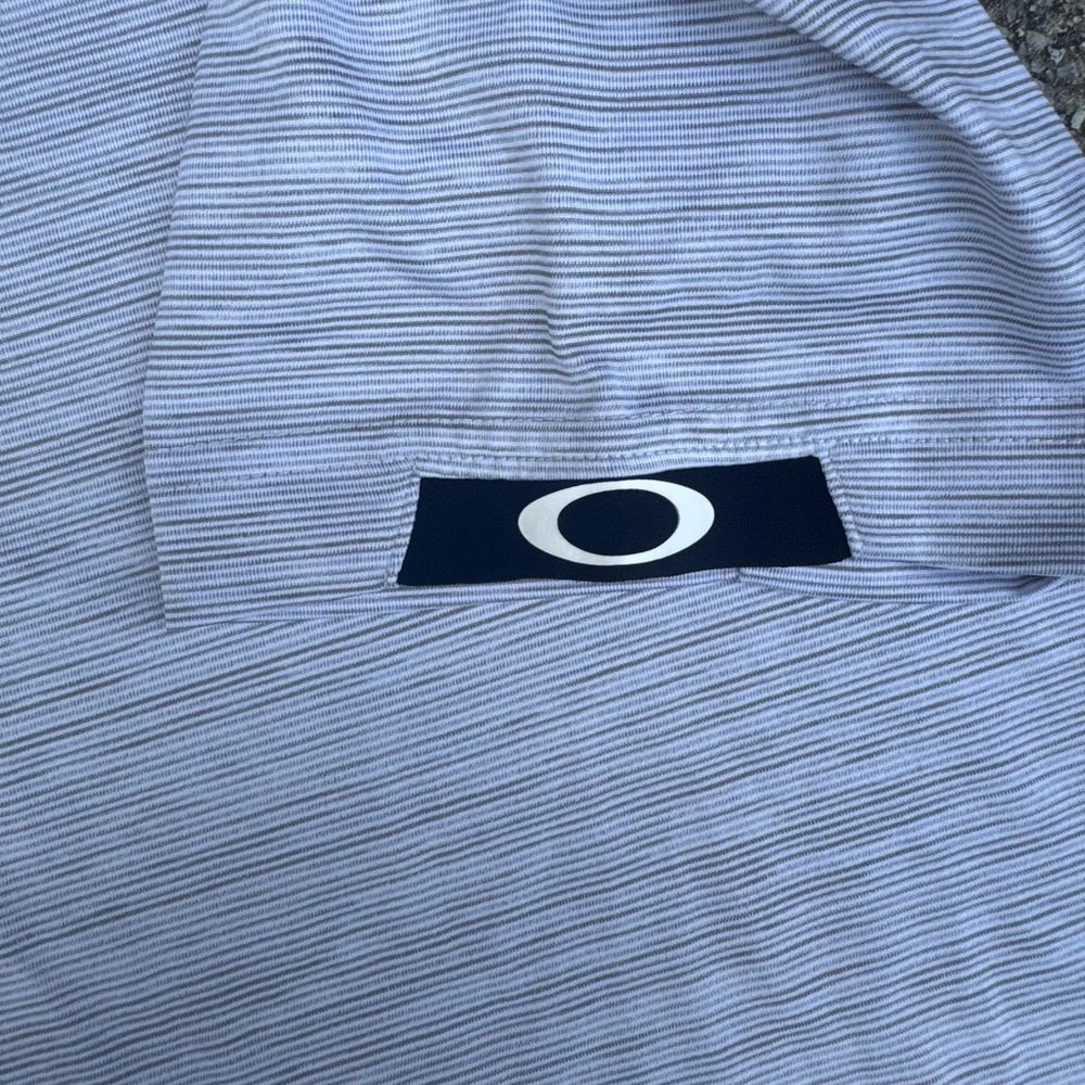Clean Oakley Hydrolix Men's Light Gray Polo Shirt