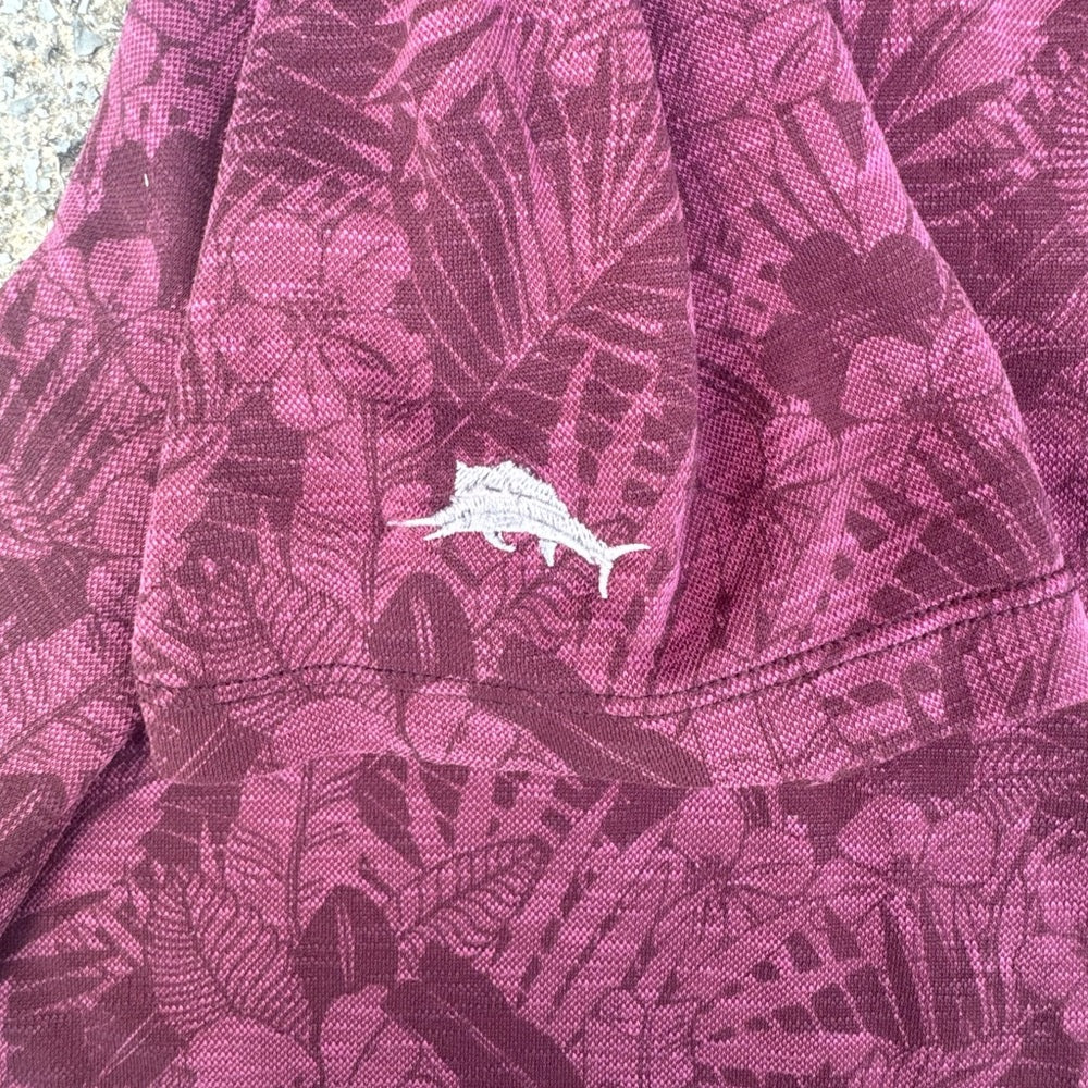 Unique Tommy Bahama Texas A&M Champions Burgundy Patterned Polo Shirt size M
