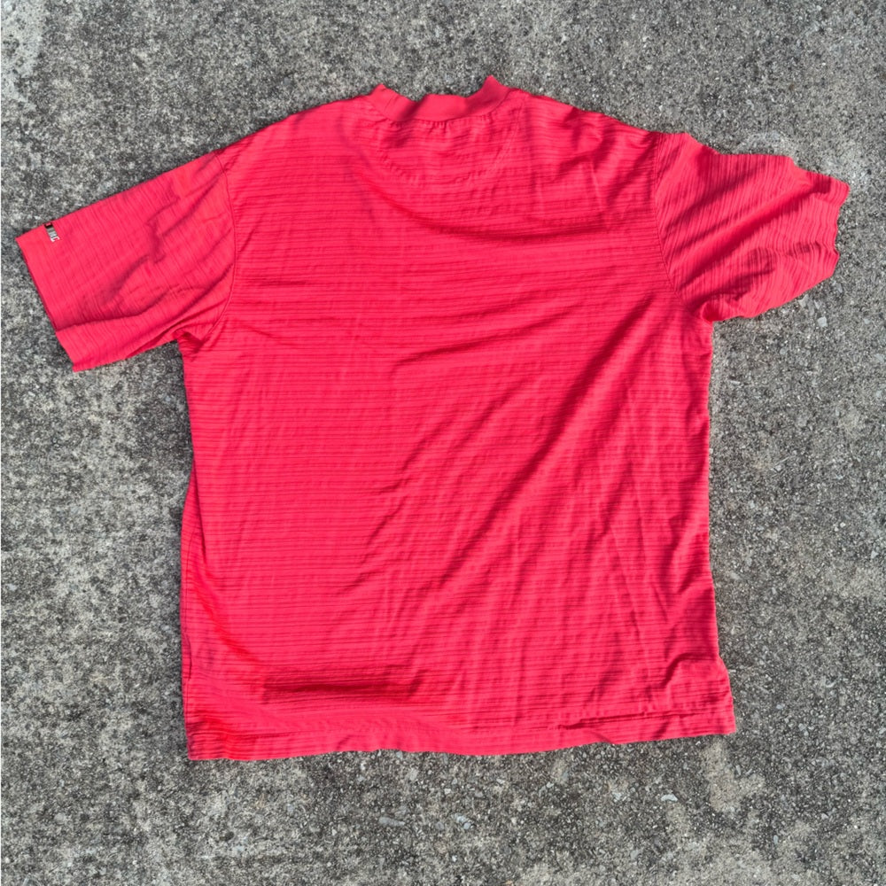 Clean Vintage Y2K Tiger Woods Men's Red Short Sleeve Tee Size XXL