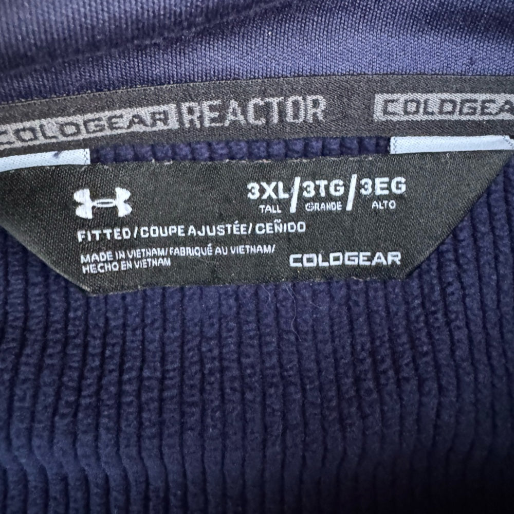 Clean Very Nice Under Armour Golf Dark Blue ColdGear 1/4 Zip Pullover Size 3XL
