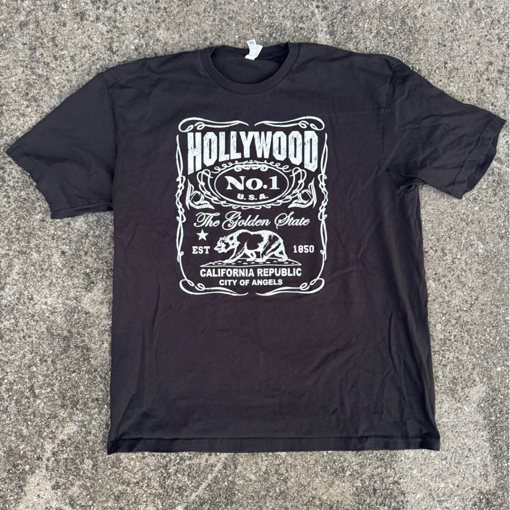Clean Next Level Apparel Black and White Graphic Tee