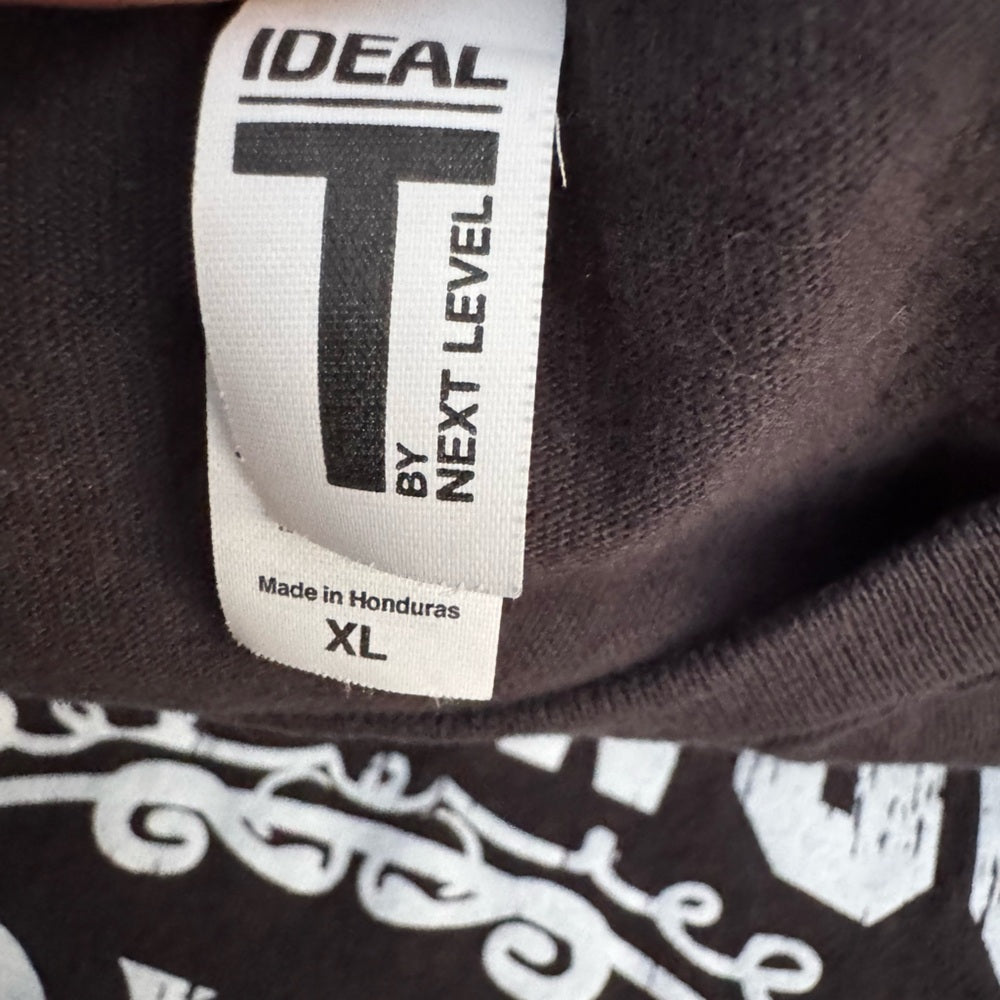 Clean Next Level Apparel Black and White Graphic Tee