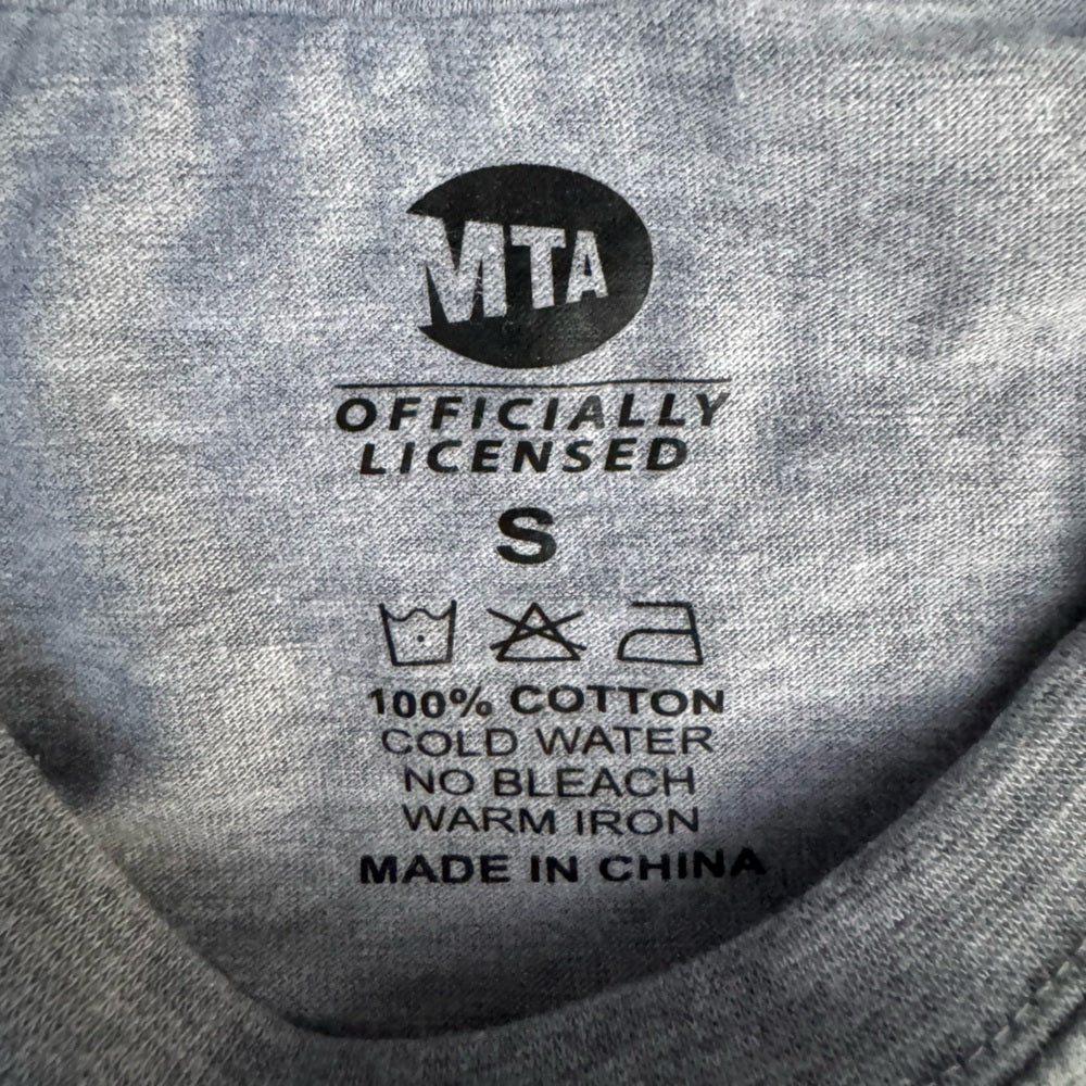MTA Authentic Light Gray New York Subway Map Tee