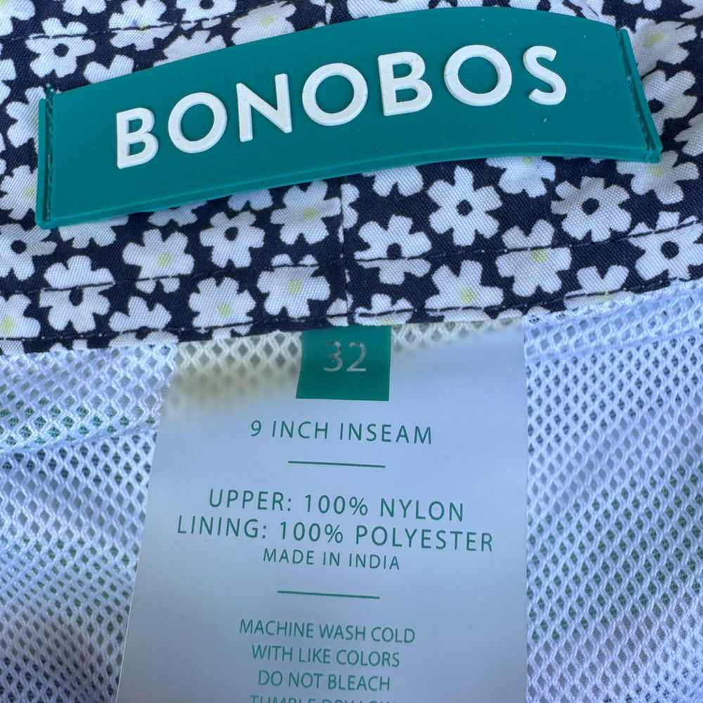 Clean Classic Bonobos Striped and Floral Swim Shorts Size 32