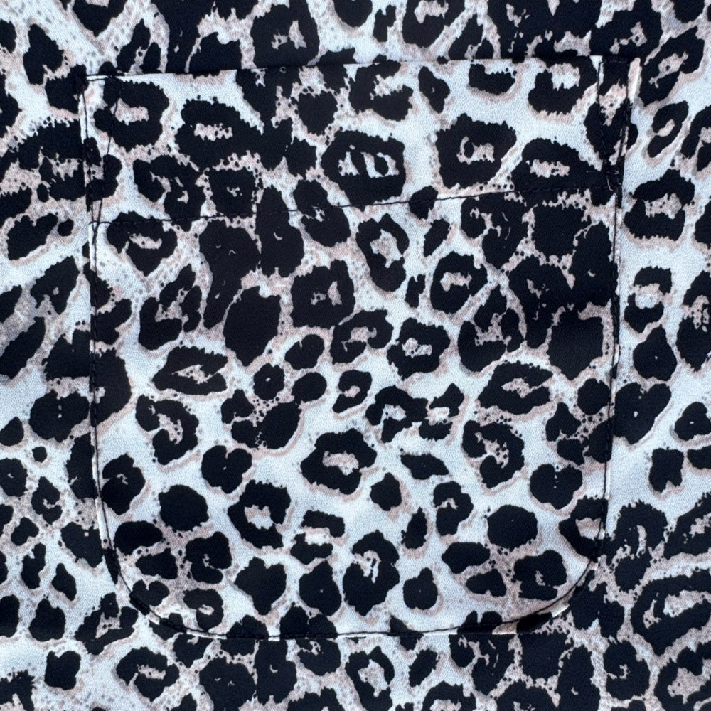 Clean Like New Buffalo David Bitton Animal Print Top Size M