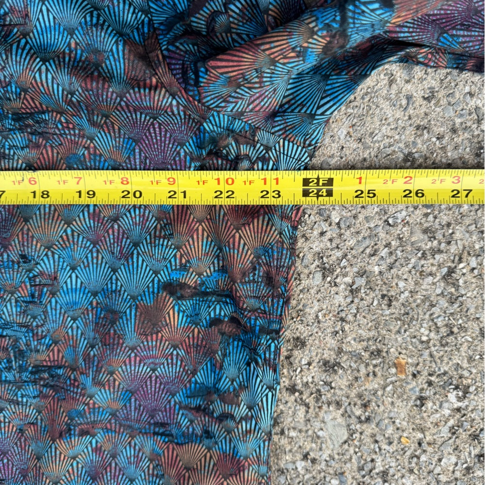 Clean Worn Once Robert Graham Blue and Brown Patterned Button Down Shirt Size L