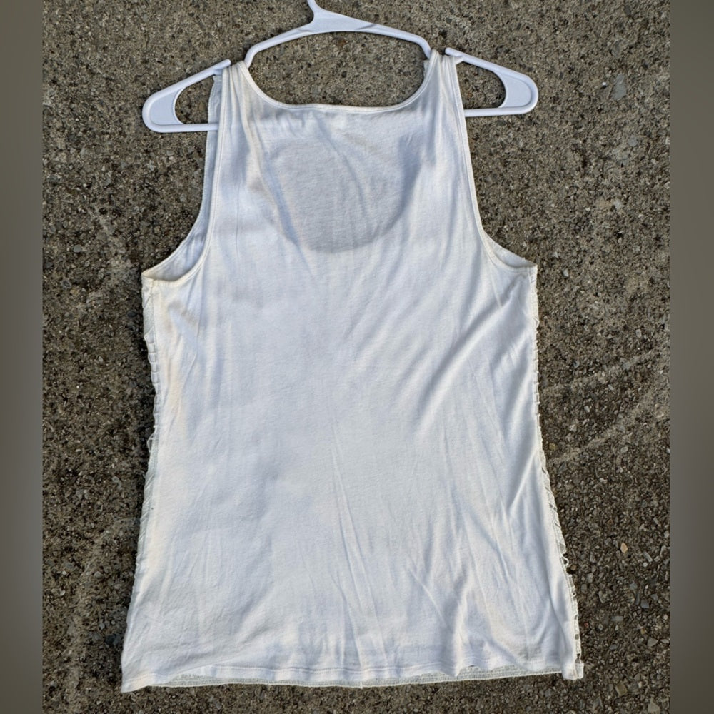 Clean Unique Elegant Express White Top Size M