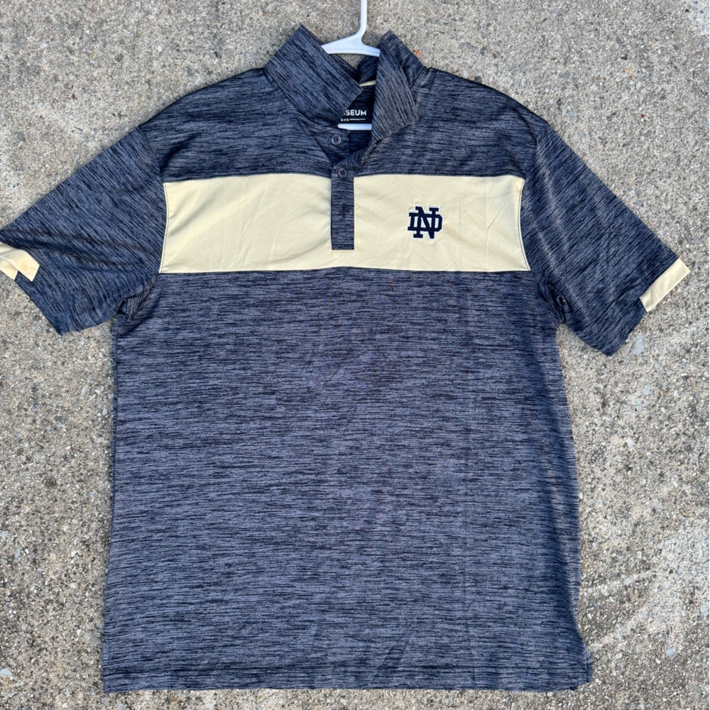 Clean Colosseum Notre Dame Polo Shirt Size L