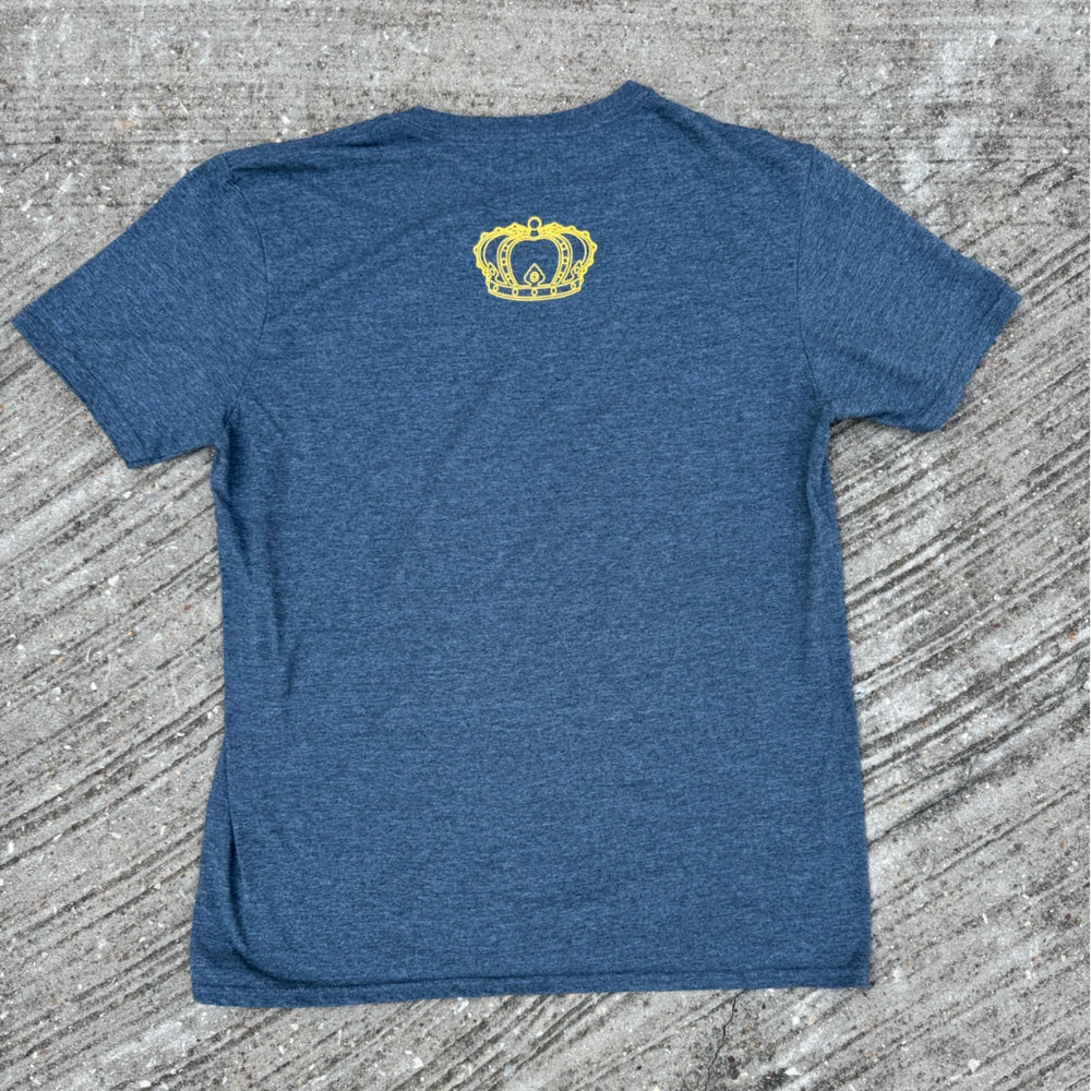 Clean Crown Royal Blue T-Shirt for Men Size L