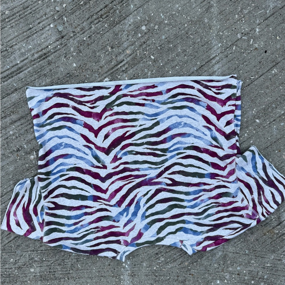 Clean Cool Secret Treasures Multicolor Tiger Print Knit Top Size XL