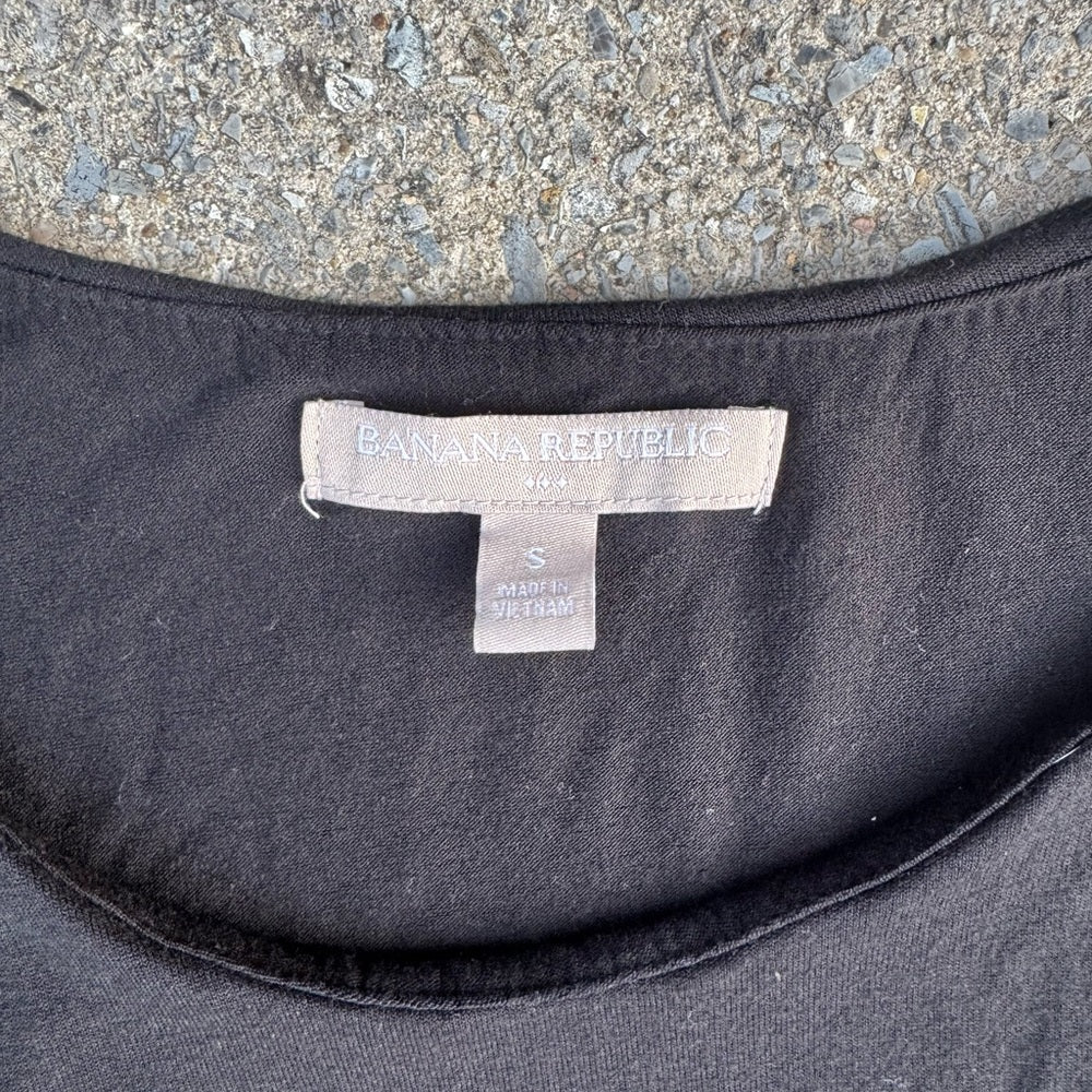 Banana Republic Black Asymmetrical Dress