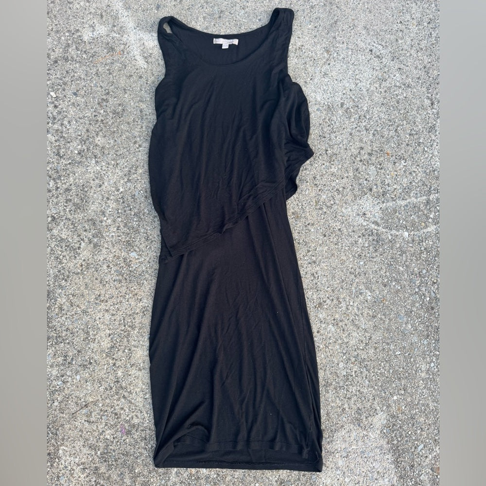 Banana Republic Black Asymmetrical Dress