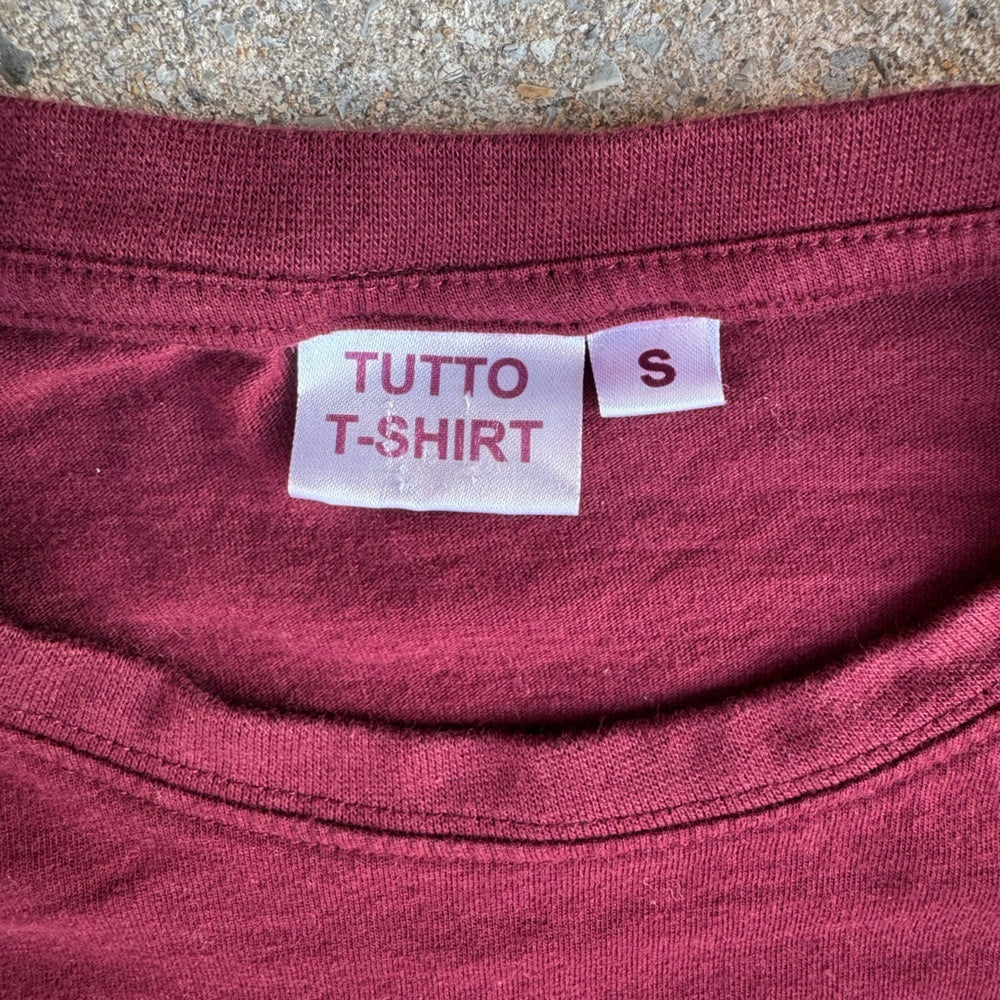 Clean Milano Italia Burgundy T-Shirt