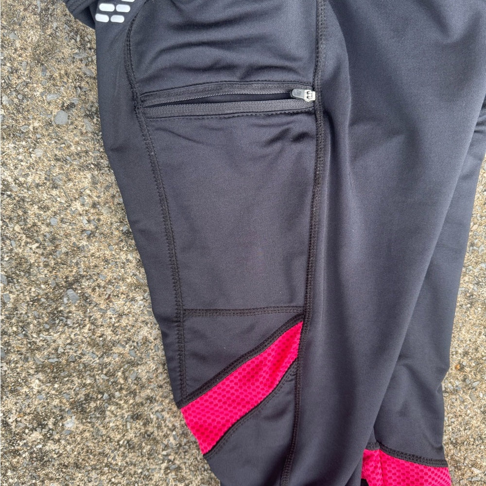 Clean BCG Black and Pink Athletic Leggings Size S