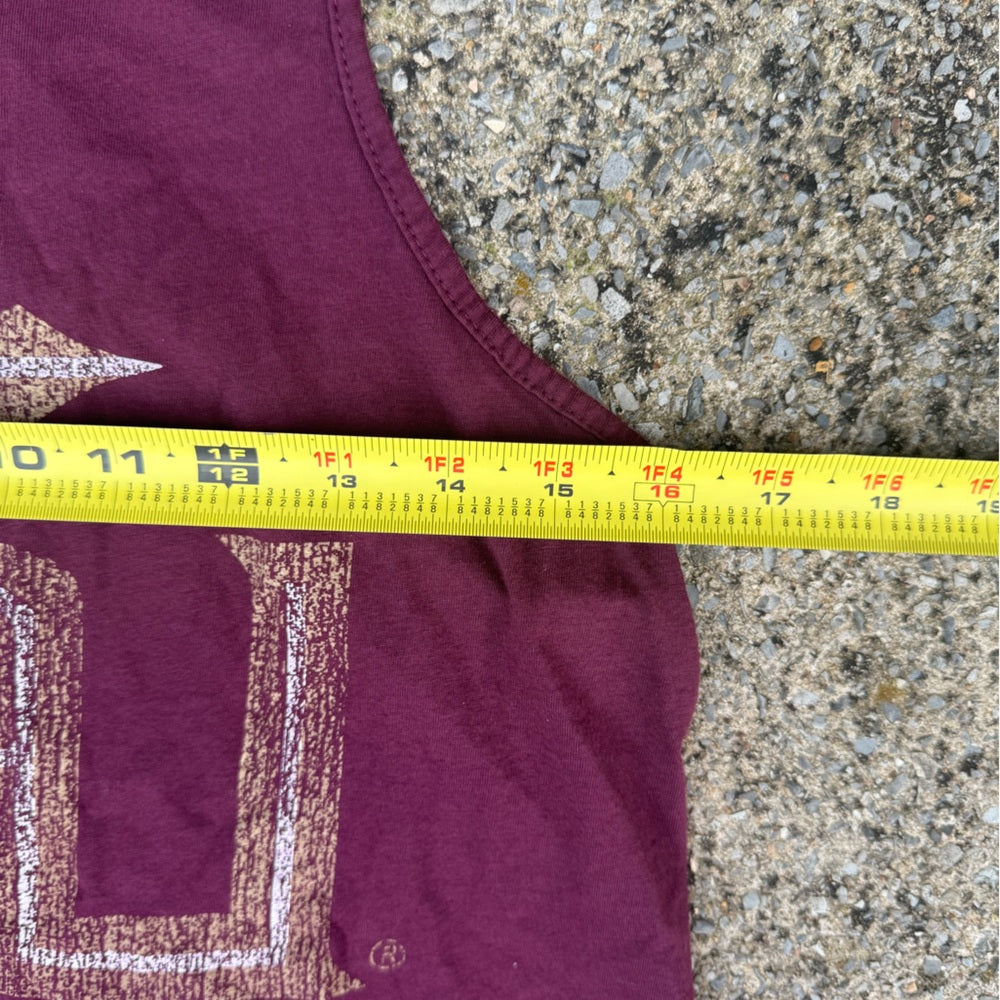 Clean Cute Women’s Maroon Tank Top with Florida State Seminoles FSU Logo Size S