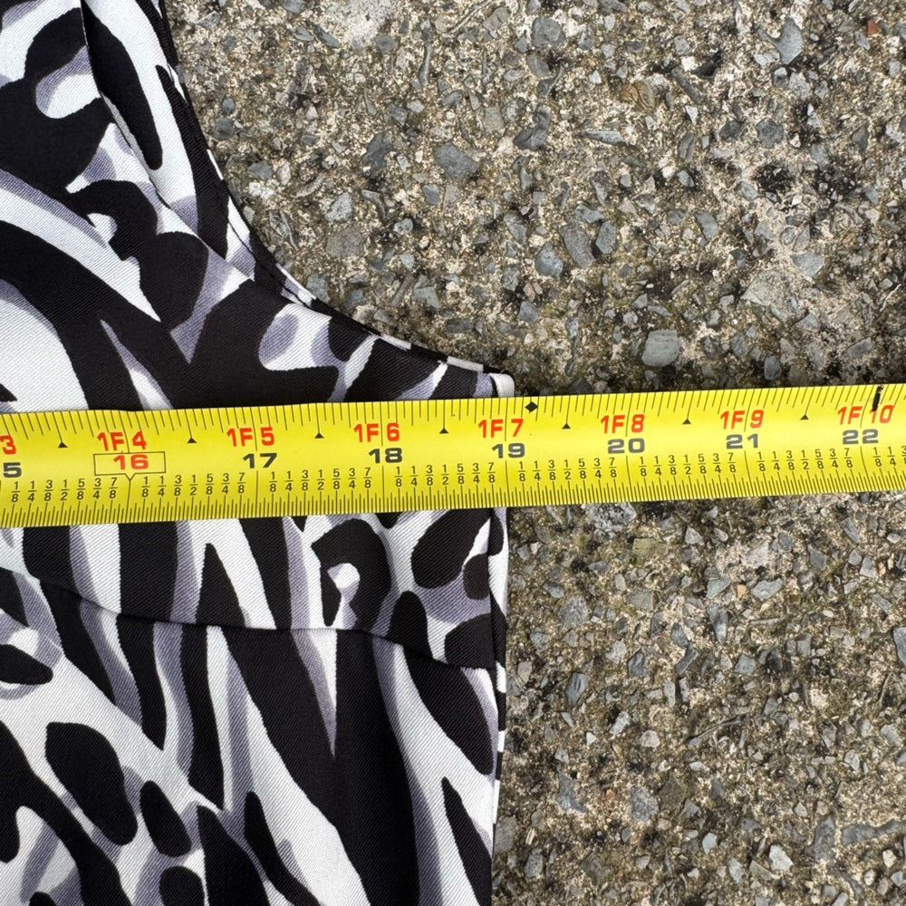 Clean AB Studio Zebra and Leopard Print Blouse Size 14