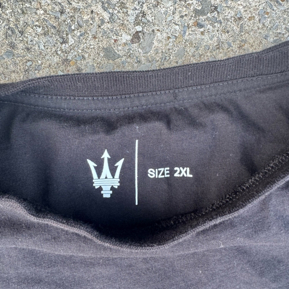 Clean Black Maserati Logo Short Sleeve Tee Shirt 2XL (22/28)