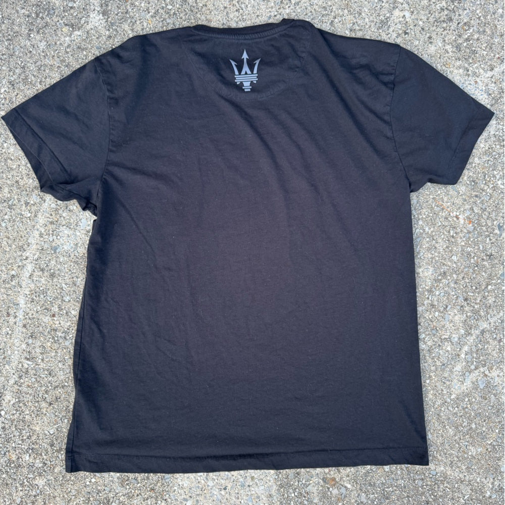 Clean Black Maserati Logo Short Sleeve Tee Shirt 2XL (22/28)