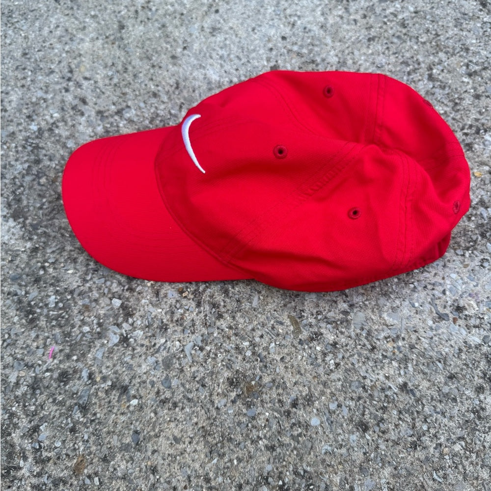 Nike Red Cap with White Logo