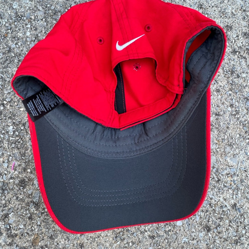 Nike Red Cap with White Logo