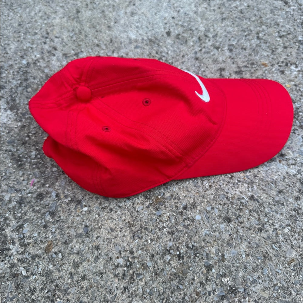 Nike Red Cap with White Logo