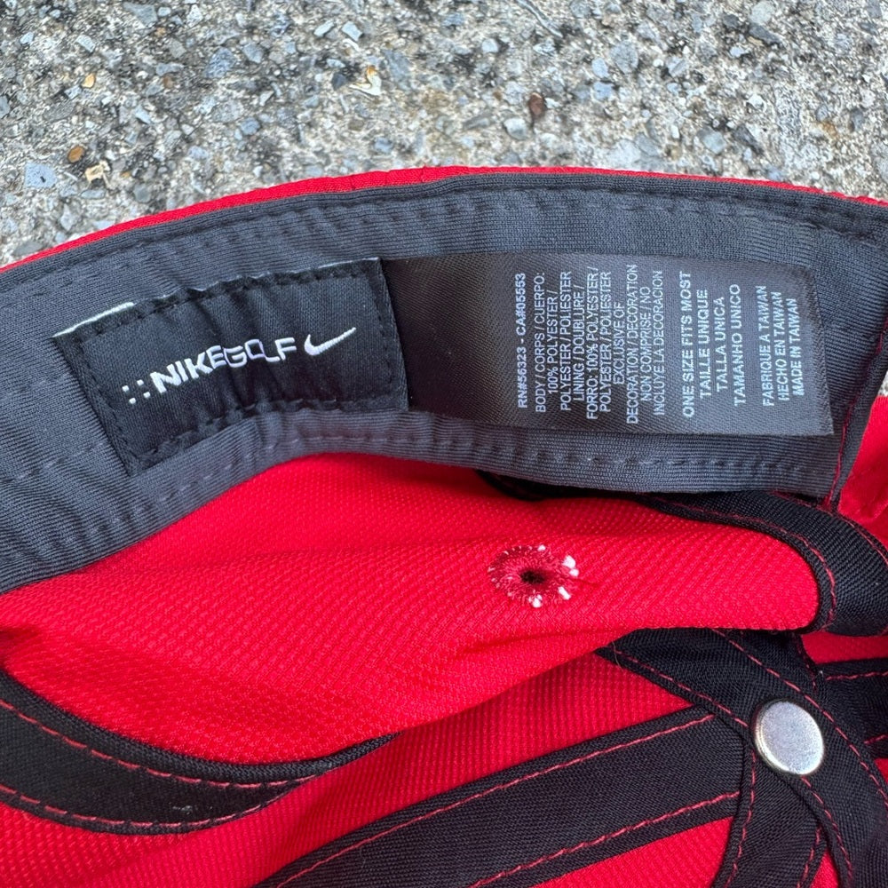 Nike Red Cap with White Logo