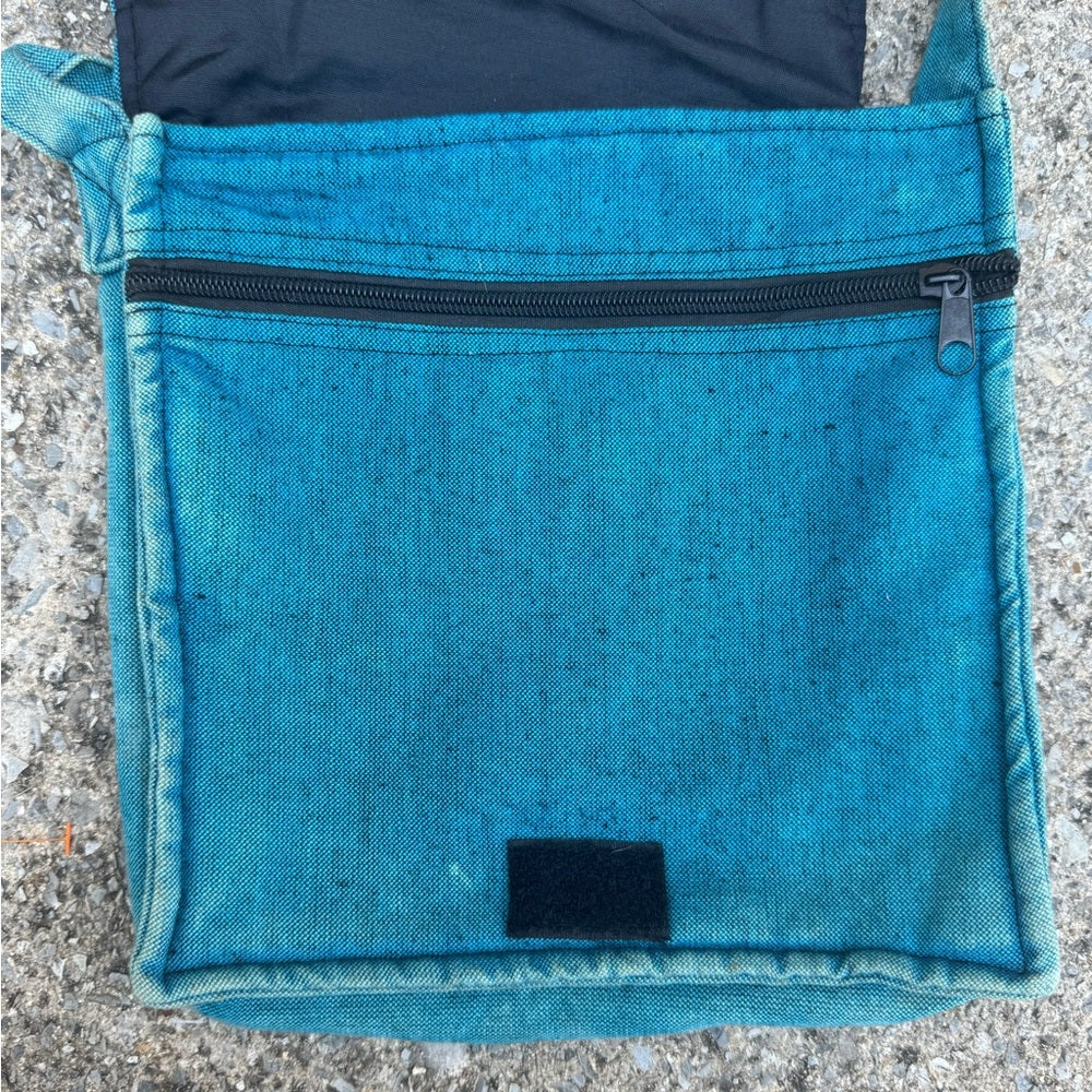 Cool Colorful Unique Peace Patchwork Crossbody Messenger Style Bag