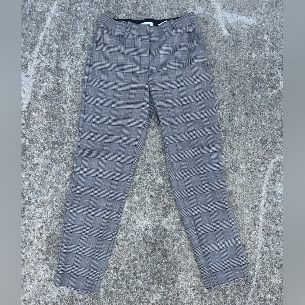 Clean H&M Women's Gray Checkered Pantsuit Very Nice Size 6
