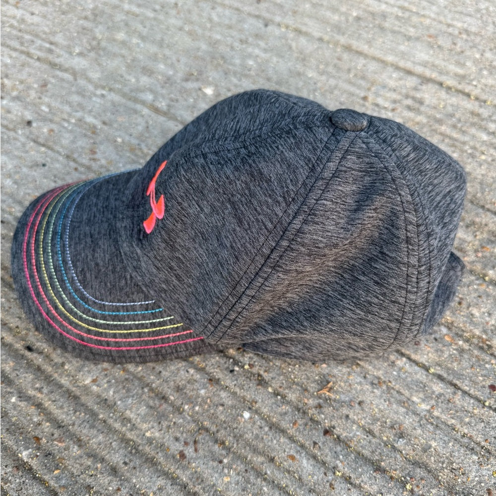 Clean Cure Under Armour Kids' Charcoal Cap with Multicolor Stitching