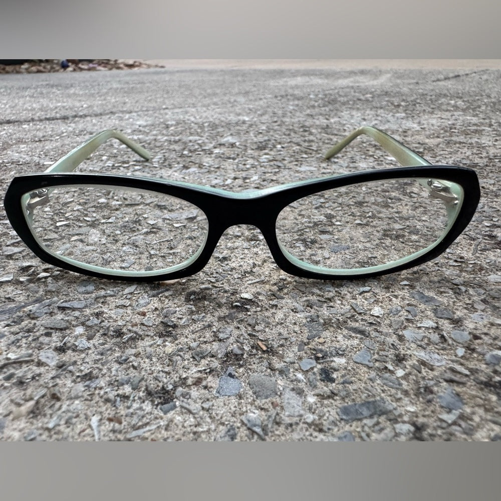 Prada Women's Glasses in Black and Cream