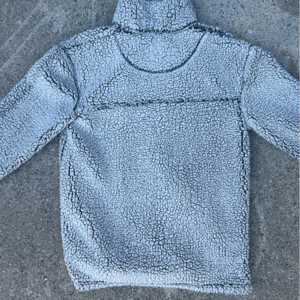 Very Nice Boxercraft UNC Tar Heels Sherpa Fleece Pullover - Gray with Blue Logo