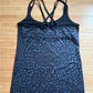 Clean Champion DuoDry Women's Athletic Tank Top Black Leopard Print Size Small