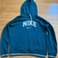 Clean Unique Nike Blue Hoodie with Stripes